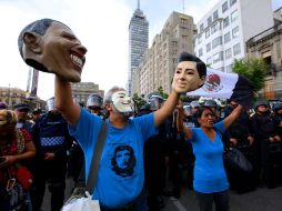 A pesar de las negociaciones con Segob, la CNTE continúa con sus movilizaciones. EFE / J. Núñez