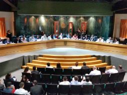 Imagen de la sesión del Ayuntamiento zapopano este jueves. TWITTER / @ZapopanGob