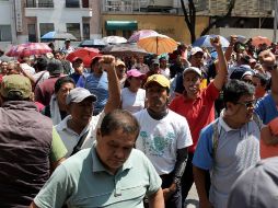 Estas protestas a favor de la CNTE se realizan pese a que Francisco Bravo, líder de la sección 9, indicó que no realizarían marchas. EFE / A. Cruz