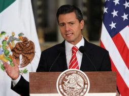 ''Cualquier decisión dentro de Estados Unidos es una decisión de su gobierno'', asegura Peña Nieto. NTX / ARCHIVO