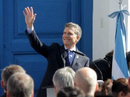 Macri hizo una breve mención a la gesta independentista y dedicó su discurso a la actualidad política. AFP / W. Monteros