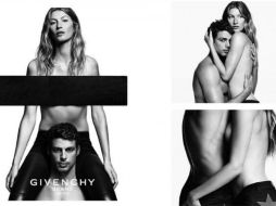 En las imágenes, la modelo lleva puesto sólo unos pantalones vaqueros. TWITTER / @givenchy