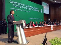 Ochoa Reza fue el único candidato a dirigir al PRI. TWITTER / @PRI_Nacional