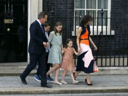 El ministro saliente agradece y a sus hijos y a su esposa, Samantha, a quien considera ''una madre, esposa y empresaria increíble''. AP / K. Wigglesworth