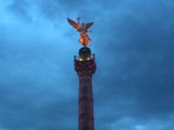 La imagen del Ángel la compartió el Gobierno de la Ciudad de México en su cuenta de Twitter. TWITTER / @GobCDMX