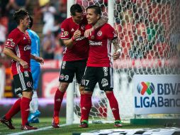 Dayro Moreno (17) hizo los goles del juego a los minutos 47 y 55. MEXSPORT / Emiliano