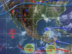 Se prevé que 'Estelle' se convierta en huracán categoría 1 entre la noche y durante las primeras horas del martes. TWITTER / @conagua_clima