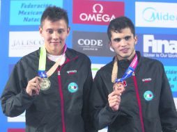 Iván García y Germán Sánchez han conseguido en su carrera como clavadistas profesionales varias medallas. EL INFORMADOR / ARCHIVO