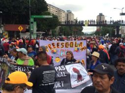 La Policía capitalina indica que por la presencia de manifestantes se implementó un operativo especial. SUN /