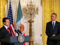 Peña Nieto  que el proceso electoral en EU se dé en la intensidad del debate y la vitalidad de la participación ciudadana'. EFE /