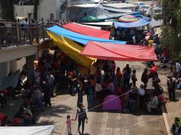 Maestros de la SNTE realizaron bloqueos debido a las detenciones de los dirigentes. SUN / ARCHIVO