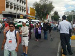 Integrantes CNTE marchan sobre la Calzada México-Tacuba. SUN / ARCHIVO