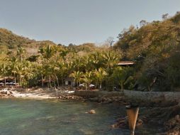 La playa Las Caletas, ubicada al sur de Bahía de Bandera, es un refugio de cuatro playas tropicales. ESPECIAL / www.google.com/maps