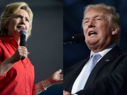 Según los datos más recientes hasta junio de este año, Clinton dispuso de más de 274 MDD mientras que Trump tuvo 91 MDD. AP / ARCHIVO