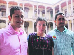 Eloy Aguayo, del lado derecho, dio adelantos de las actividades que se realizarán. ESPECIAL / CORTESÍA SC