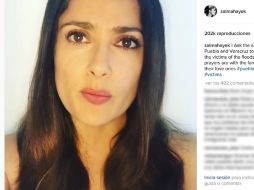 Pide a la autoridades que 'encuentren en sus corazones la compasión para ayudarlos a salir adelante'. INSTAGRAM / salmahayek