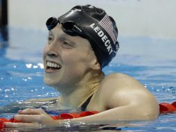 Ledecky obtuvo un registro de 1:53.73 minutos. AP / M. Slocum