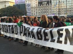 Protestan en la mayoría de las plazas argentinas para exigir la liberación de 'Belén'. NTX / C. González