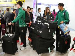 Los jugadores de la Sub-23 llegaron a México este viernes. SUN / A. Ojeda