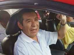 Rubén Núñez, a su salida del penal estatal de Santa María Ixcotel, cercano a Oaxaca capital. SUN /