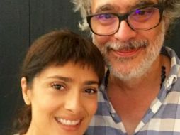 Salma, junto a Miguel Arteta, director del filme 'Beatriz at dinner' INSTAGRAM / salmahayek