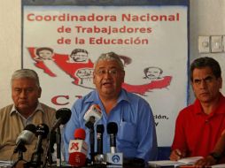 Enrique Enríquez Ibarra, dirigente de la sección 9, informó que el paro se debe la falta de comunicación por parte de Segob. SUN / F. Ramírez