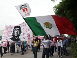 La CNTE pide que se reconozca el ''error'' que cometieron al ''imponer'' la reforma educativa. EFE / R. Arauxo
