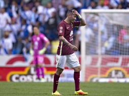Rubens sale molesto después de ver la cartulina roja. MEXSPORT / J.Martínez