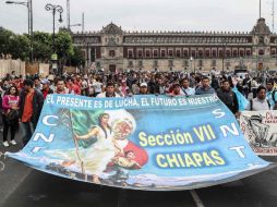 Señalan que hace un año hicieron lo mismo, 'un año en clases y nunca abrieron la mesa'. SUN / G. Espinoza