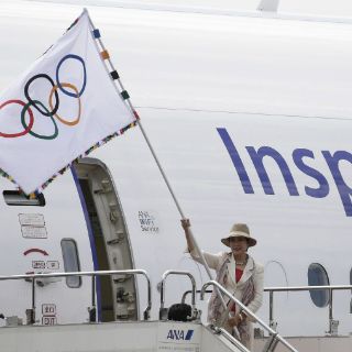 Bandera olímpica llega a Tokio para Justa de 2020
