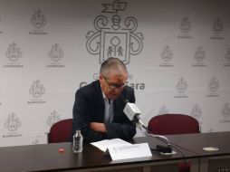 Ibarra indicó que el trámite de la baja administrativa de Schmidt Díaz fue notificada el 19 de agosto a Renato Sales. TWITTER / @GuadalajaraGob