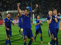El conjunto ruso del Rostov dio la sorpresa de la jornada y se cuela a la fase de grupos de la Champions League. EFE / M. Romanov