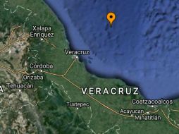El temblor se ubicó en las coordenadas 19.83 grados latitud norte, -95.35 longitud oeste y a 10 kilómetros de profundidad. ESPECIAL / ssn.unam.mx