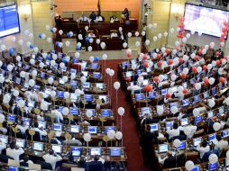 La proposición fue aprobada por 71 votos a favor y 21 en contra. EFE / J. Hoyos