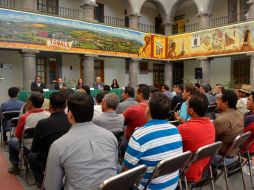 Durante la conferencia de prensa, autoridades y maestros resaltaron que este proyecto beneficiará a los tonaltecas. ESPECIAL / www.comsoc.udg.mx