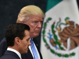 ''Expresé mi profundo respeto por la gente de su país'', asevera Trump sobre Peña. AFP / Y. Cortez