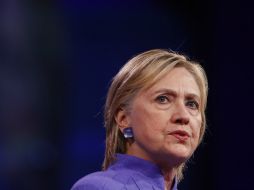 En el mensaje, la campaña demócrata acusó a Trump de mentir ante los mexicanos. AFP / A. Bernstein