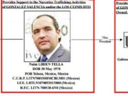 Naim Libien Tella negó 'rotundamente' tener algún nexo con cárteles del narcotráfico. ESPECIAL / Departamento del Tesoro