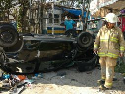El accidente se registró a las 17:30 horas de este sábado. ESPECIAL /