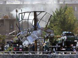 Previamente, este lunes 26 personas murieron en un doble atentado de los talibanes en la ciudad. EFE / H. Amid