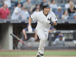 Gary Sánchez. El dominicano le dio el triunfo a los Yankees de Nueva York. AP /