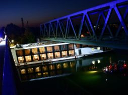 El tránsito fluvial quedó interrumpido en el canal Meno-Danubio a la altura de Erlangen por un tiempo indeterminado. EFE / N. Armer