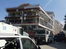 Numerosas ambulancias fueron enviadas al lugar de los hechos. AP /