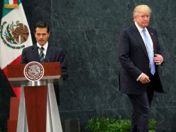 Peña y Trump se reunieron el 31 de agosto en Los Pinos, por invitación del Gobierno mexicano; Hillary Clinton rechazó venir. AP / ARCHIVO