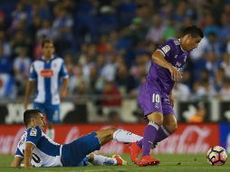 Con goles de James Rodríguez, el Real Madrid empató la marca de más victorias consecutivas en la Liga Española de futbol. EFE / A. García