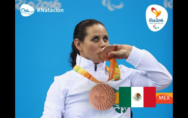Nely Miranda comparte que ''el bronce me sabe a oro, porque no fue nada sencillo''. TWITTER / @CONADE