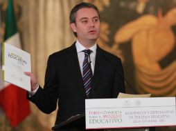 Nuño dijo que no deben existir excusas para dejar a los niños sin clases. NTX / C. Pereda