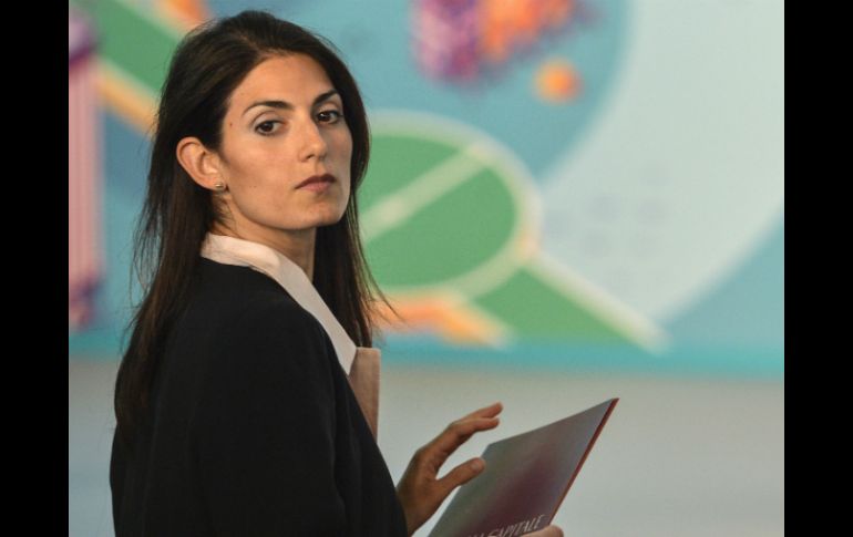 Virginia Raggi declinó buscar la sede de los Juegos Olímpicos de 2024 apenas un día atrás. AFP / A. Solaro