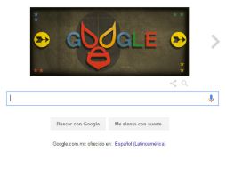 El navegador contiene imágenes del luchador en el cuadrilátero, acompañado por Blue Demon. ESPECIAL / google.com