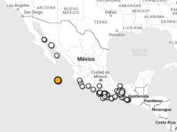 El terremoto tuvo su epicentro a 401 kilómetros al sur del puerto de Cabo San Lucas, en el mar. ESPECIAL / ssn.unam.mx